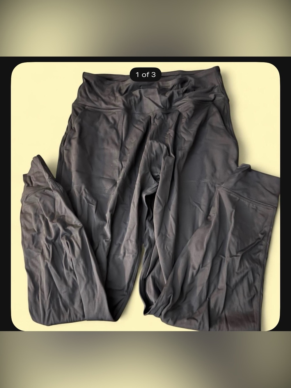 Dark Gray High-Waist Athletic Leggings